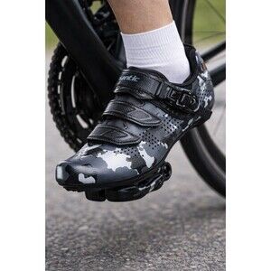 Santic Men Bike Cycling Gray Camo Shoes Sz 11 CLEATS NEW